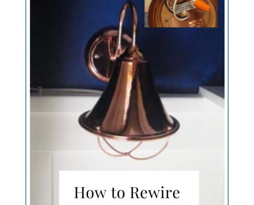 How to Rewire a hard-wired sconce light to a plug-in style light