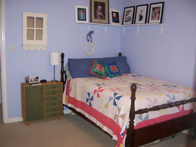 ikea chest in guest room
