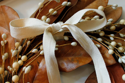 Mag-nolia-fying a Fall Wreath