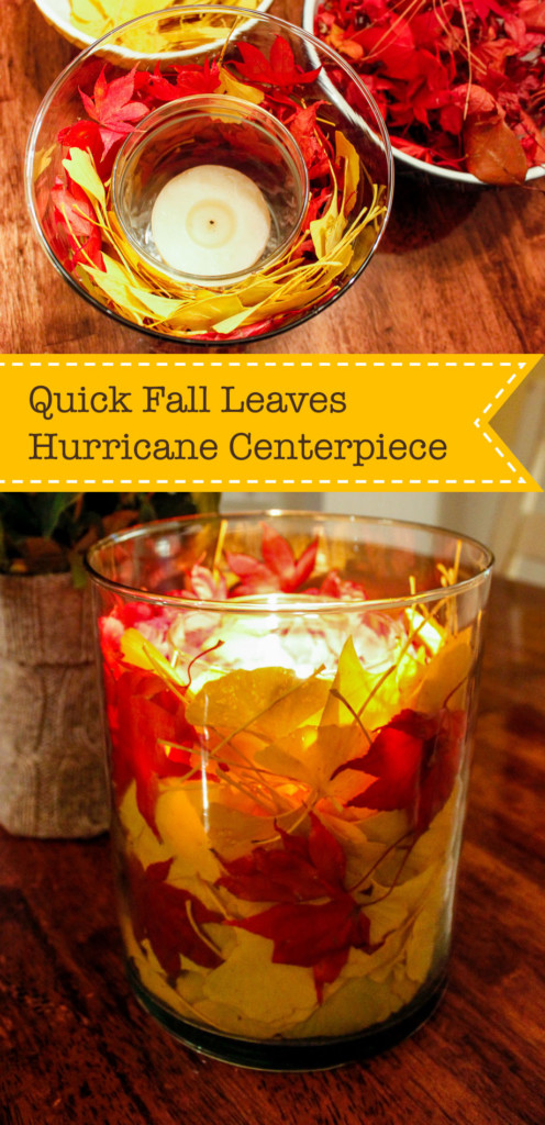Quick Fall Leaves Centerpiece