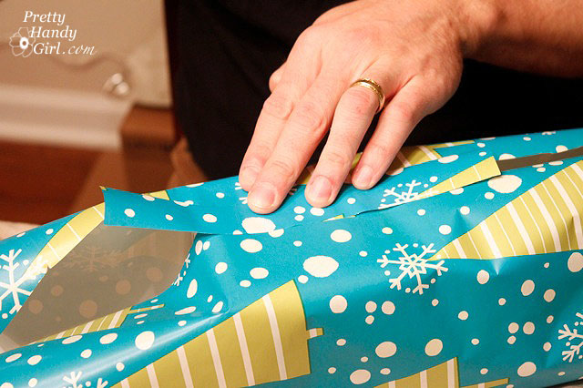 Fixing Common Gift Wrap Problems | OMG! So funny, you have to read this. | Pretty Handy Girl