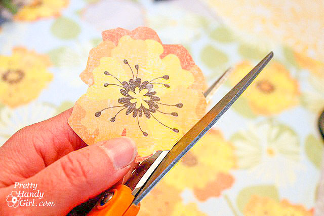cut around flower shape