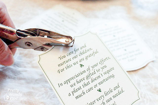 Thank You For Nurturing My Child Teacher Gift Idea | Pretty Handy Girl