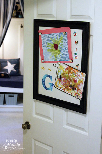 DIY Magnetic bulletin board