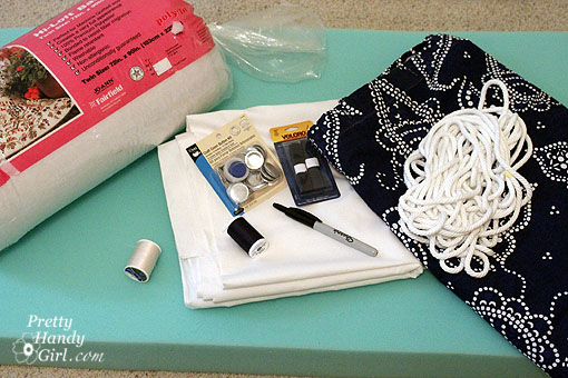 Sewing a Bench Cushion Supplies