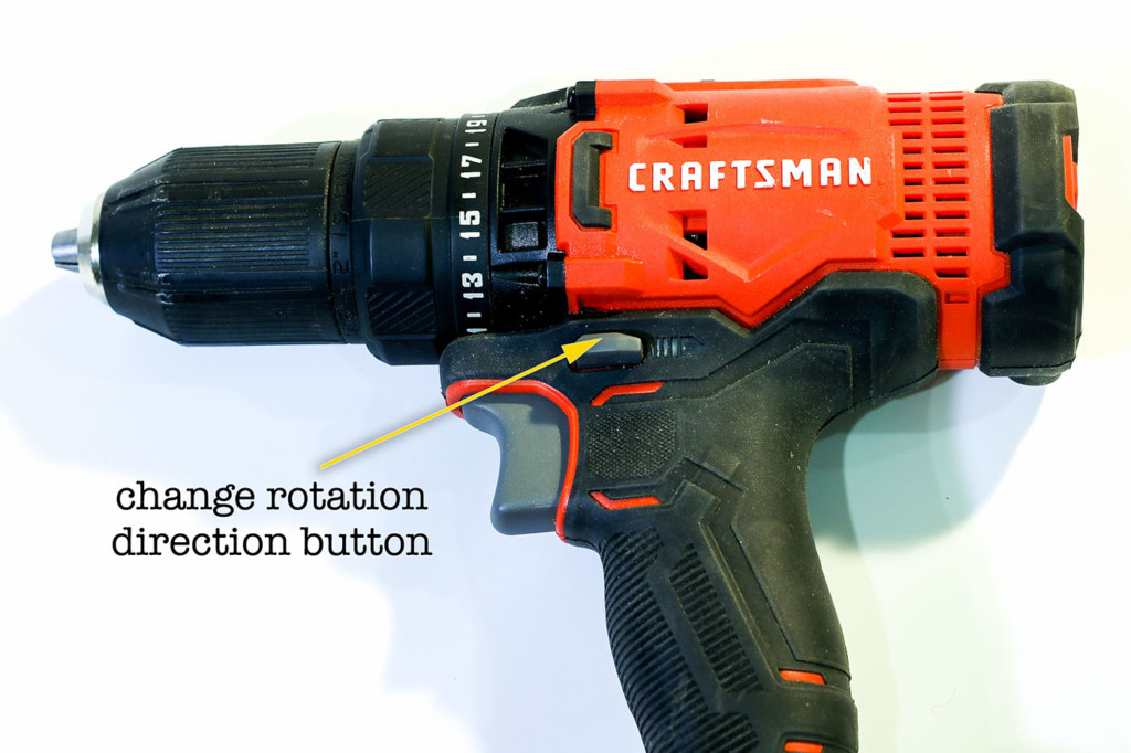 drill rotation direction button