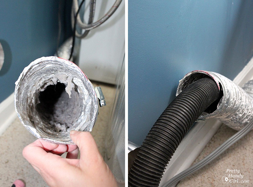 clean_out_dryer_hose Clean Your Dryer Ducts - Prevent Fires