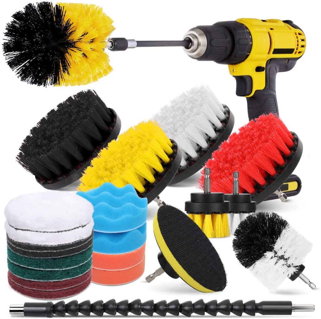 brush and buffing attachments for drill