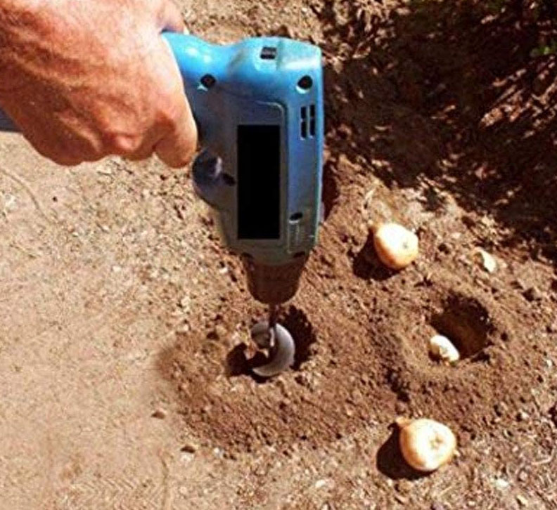 bulb planting attachment for drill