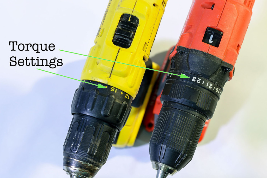 torque settings on drill