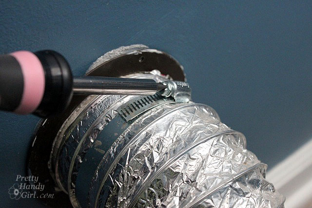 unscrew_hose_clamp Clean Your Dryer Ducts - Prevent Fires