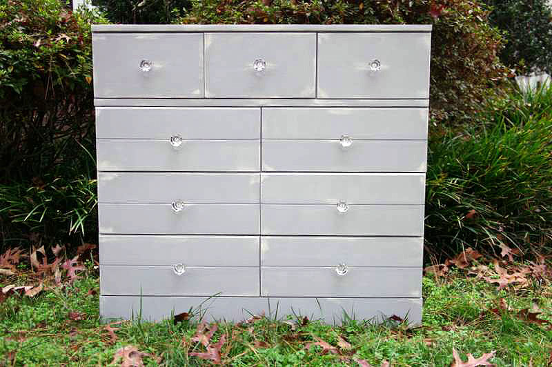 finished distressed dresser