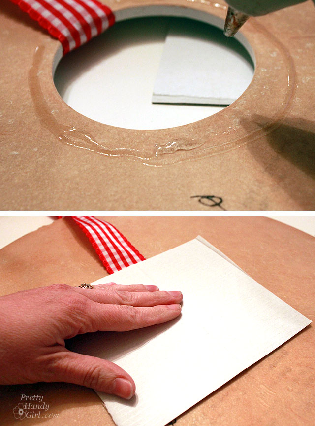 glue_cardboard_on_back Book Page Rose Wreath