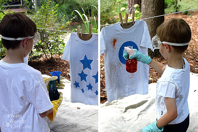 Spray-Dyed T-shirts | Pretty Handy Girl