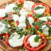 Grilled Corn Pesto Pizza