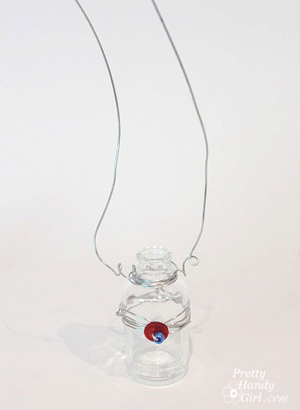 curl_wire_around_bottle_neck