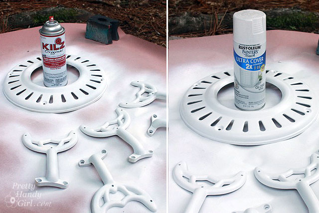 spray_paint_fan_parts Update Your Ceiling Fan with Paint
