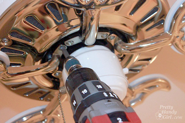unscrew_fan_blades Update Your Ceiling Fan with Paint