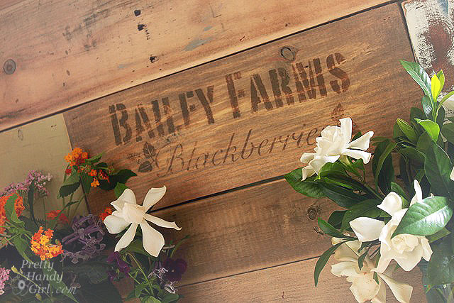 Rustic Farm Crate Sign