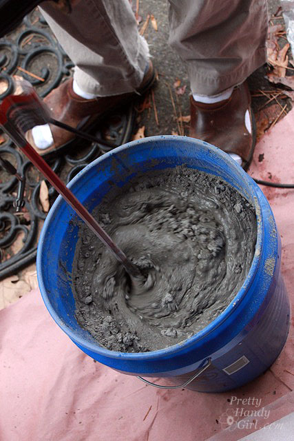 mixing_self_leveler Patch and Level a Concrete Subfloor