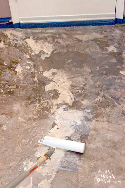 paint_on_concrete_primer Patch and Level a Concrete Subfloor