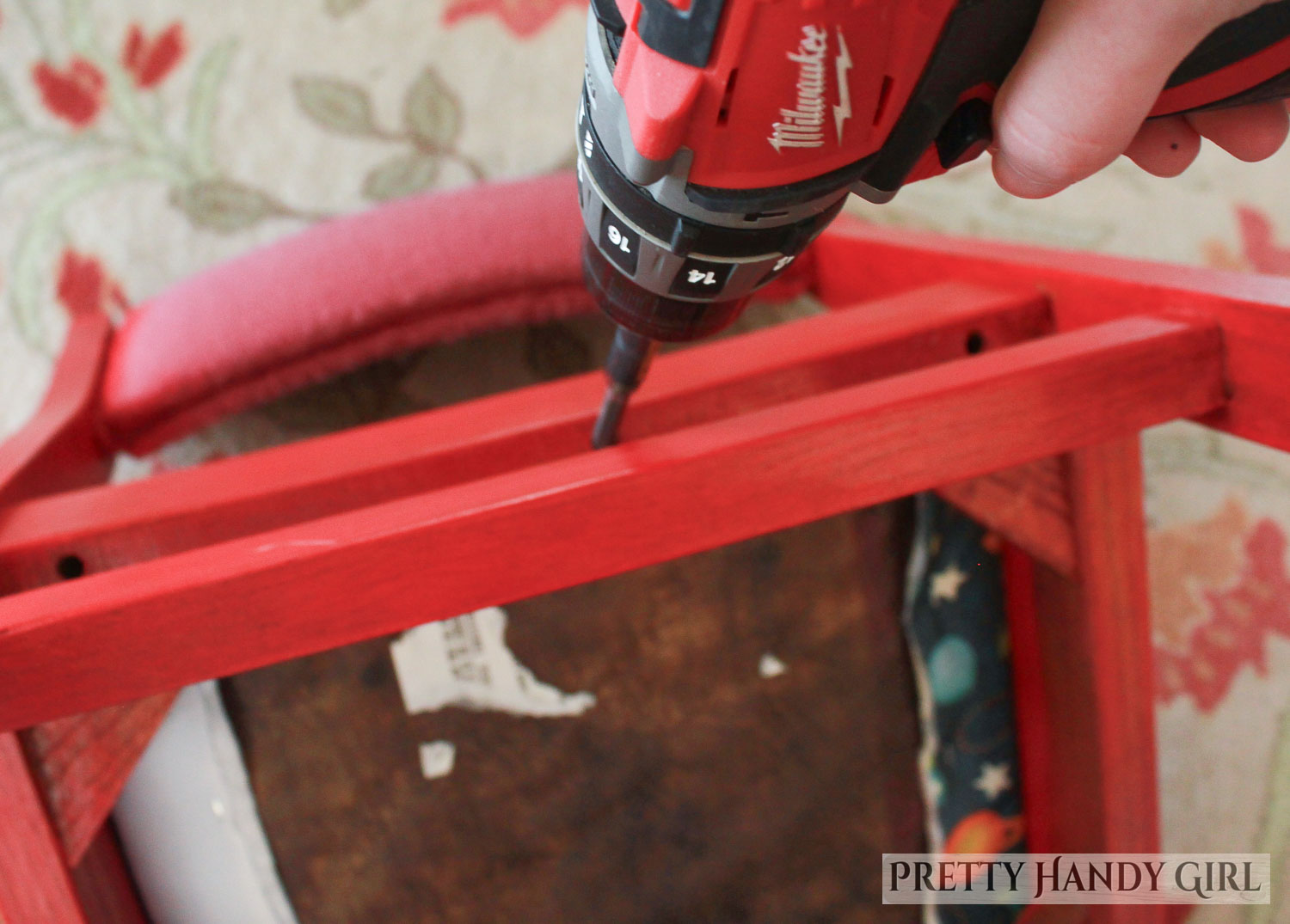 attach the seat bottom with screws driven from the underside