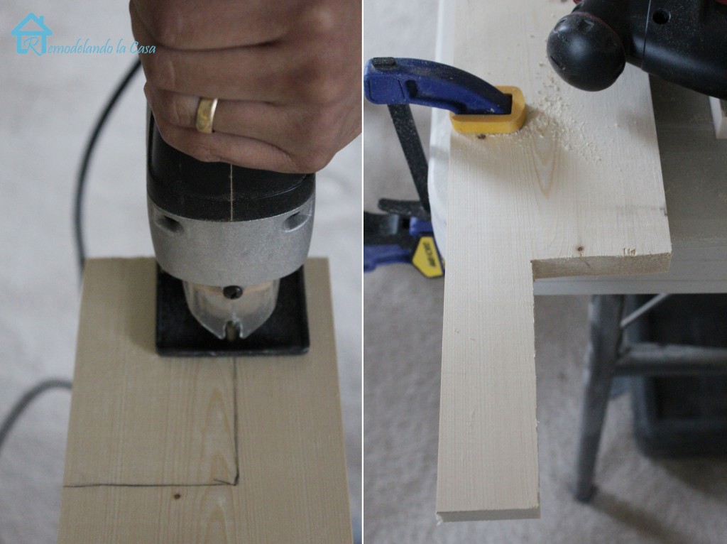 Cutting window stool with jig saw lg