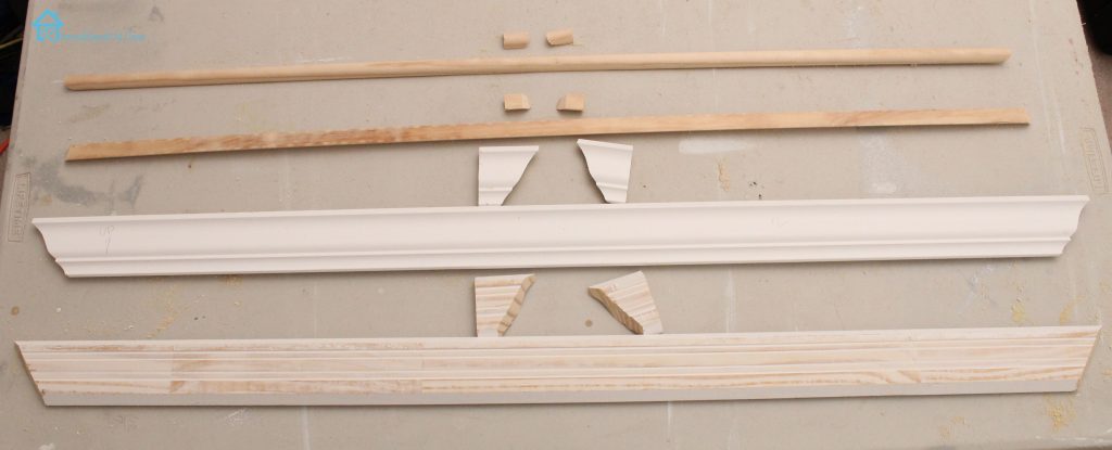 crown molding and half round to trim window lg