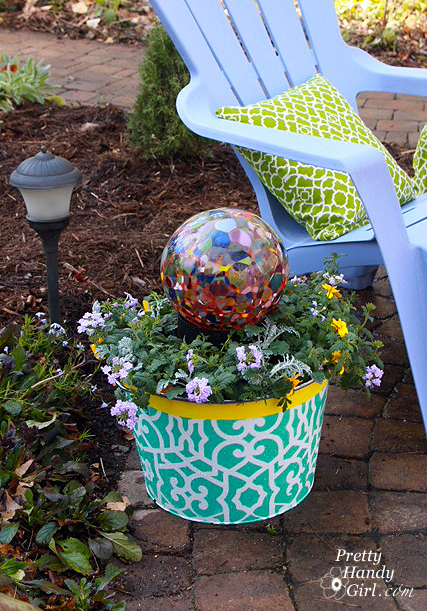 ice_bucket_planter_matching_pillow