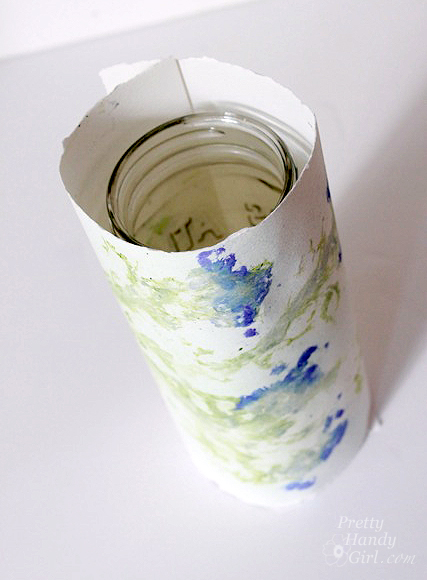roll_paper_around_mason_jar
