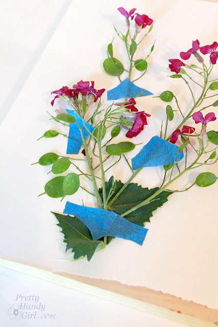 tape_flower_into_shape