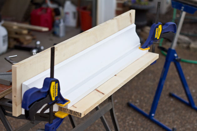 How to Build a Shelf With Crown Molding