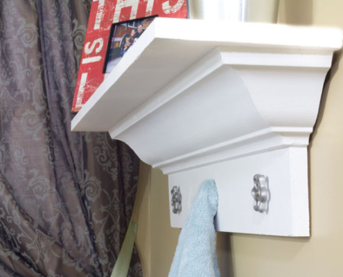 How to Build a Shelf With Crown Molding