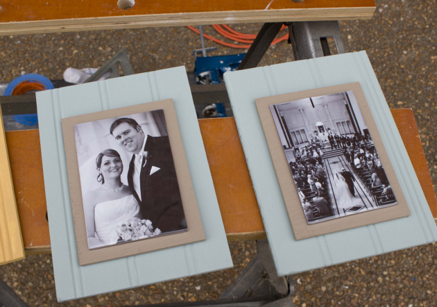 DIY Beadboard Picture Frames
