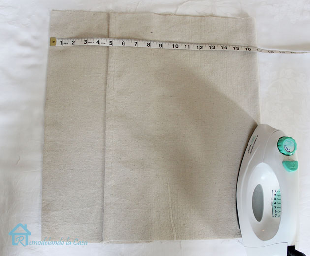 envelope pillow second fold