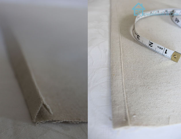 envelope pillow side hems