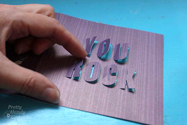 You Rock 3-D Card | Pretty Handy Girl
