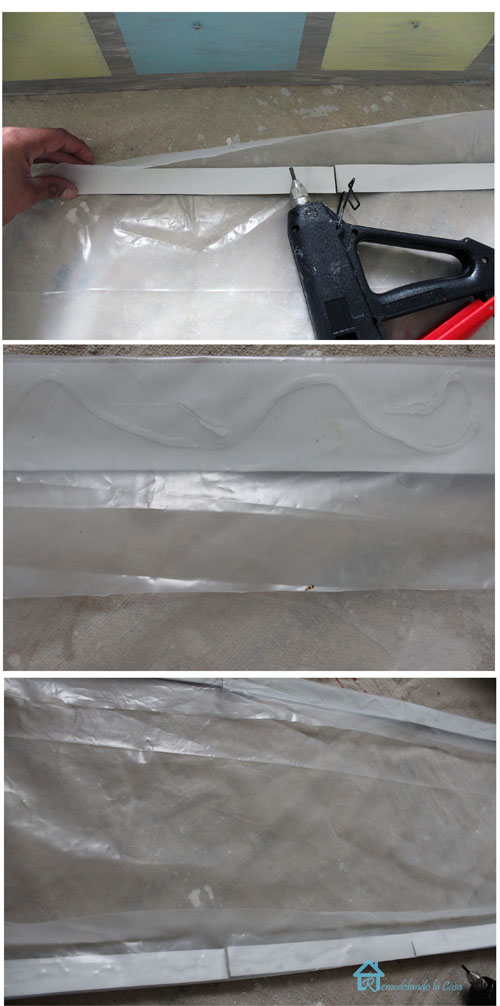 waterproofing herb box with plastic