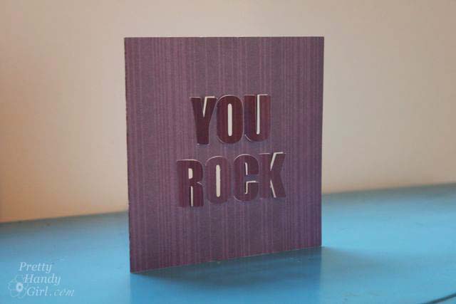 You Rock 3-D Card | Pretty Handy Girl