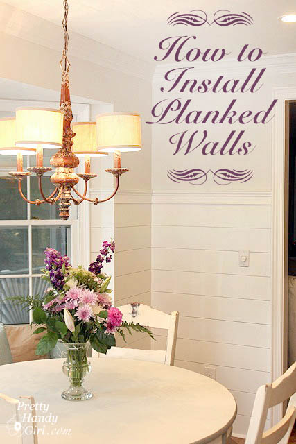 How to Install Planked Walls - a tutorial by Pretty Handy Girl