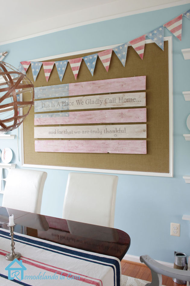 White-washed Patriotic Sign 