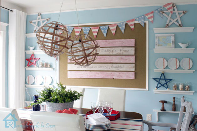 White Washed Patriotic Flag Tutorial