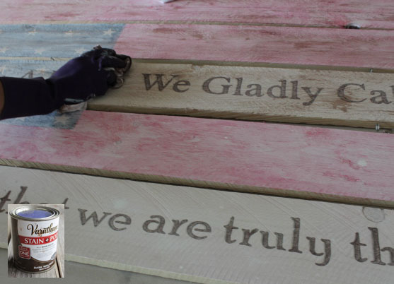 Staining sign
