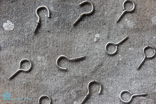 cup hooks and screw eyes