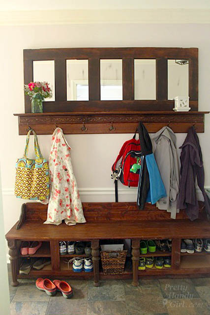DIY Mudroom Storage Bench