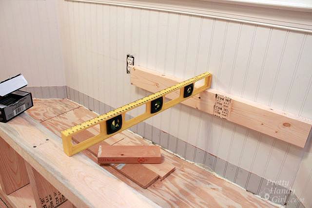 add 2x4 back wall