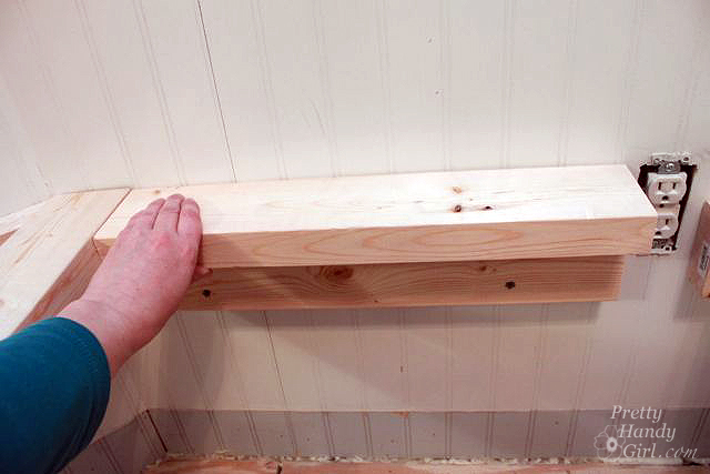 attach 2x4 on top back