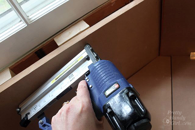 attach mdf back finish nails