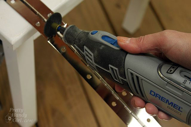 cut piano hinge with dremel