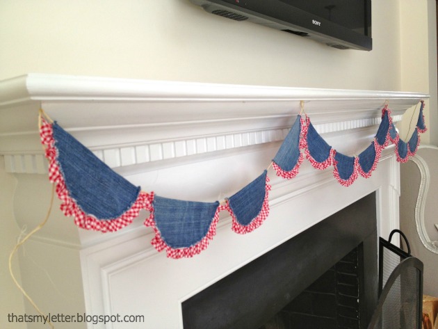 denim bunting